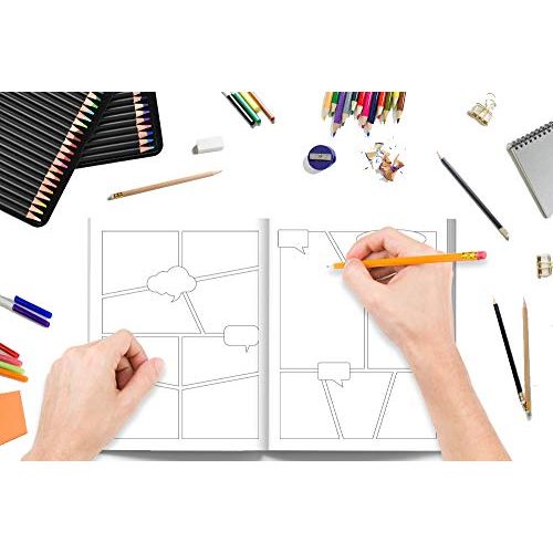 Livre Crée ta propre bande dessinée, cadeau idéal pour stimuler la créativité et le talent artistique des passionnés de BD.