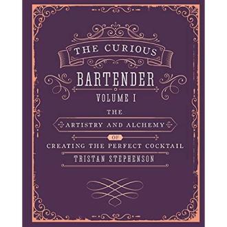 Livre The Curious Bartender en version originale, plongez dans l'univers des cocktails avec Tristan Stephenson, cadeau idéal pour amateurs de mixologie.