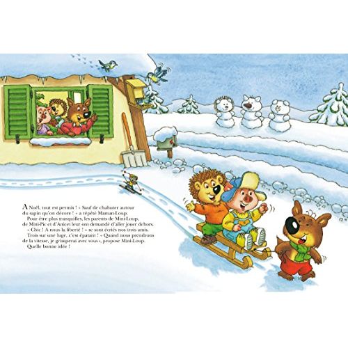 Livre Drôle de Noël pour Mini-Loup par Philippe Matter, aventures festives pour enfants de 2 à 7 ans, cadeau idéal de Noël.