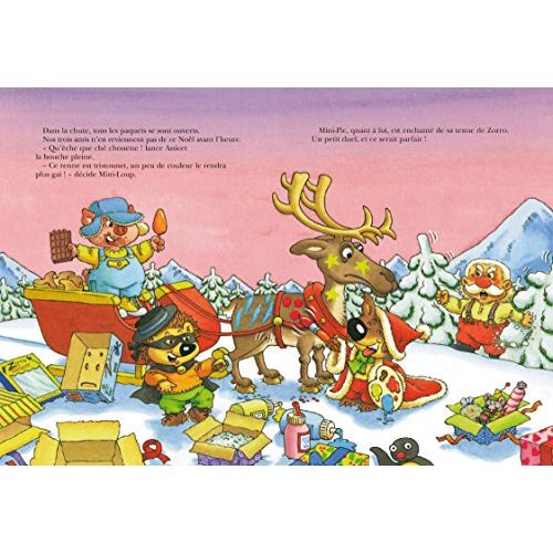 Livre Drôle de Noël pour Mini-Loup par Philippe Matter, aventures festives pour enfants de 2 à 7 ans, cadeau idéal de Noël.