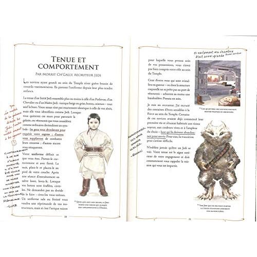 Guide Manuel du Jedi Star Wars pour fans avec illustrations et conseils de maîtres Jedi, cadeau de collection unique.