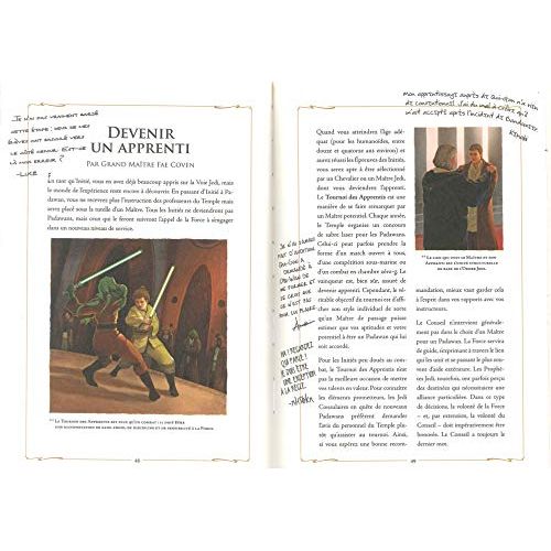 Guide Manuel du Jedi Star Wars pour fans avec illustrations et conseils de maîtres Jedi, cadeau de collection unique.