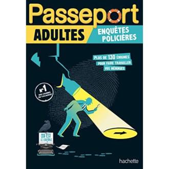 Cahier de vacances pour adultes avec 19 enquêtes policières, explorez des mystères, idéal pour amateurs de romans policiers et thrillers psychologiques.