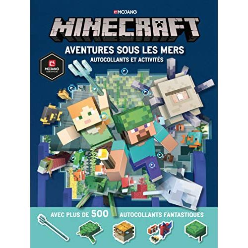 Livre d'activités Minecraft avec autocollants pour fans créatifs