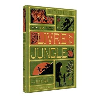 Livre de la jungle illustré et animé par MinaLima, grande qualité.