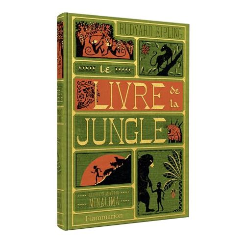 Livre de la jungle illustré et animé par MinaLima, grande qualité