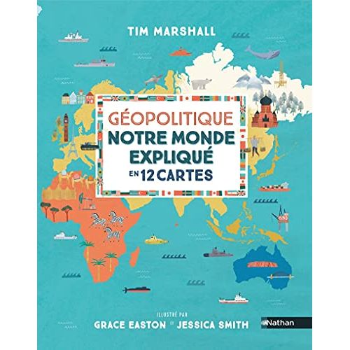 Livre éducatif pour enfants, Notre monde en 12 cartes
