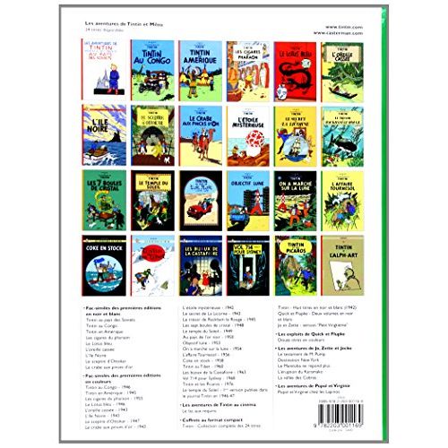 Tintin - On a marché sur la Lune : album classique pour enfants, mêlant aventure, éducation et découverte spatiale. Cadeau idéal pour éveiller curiosité et imagination.