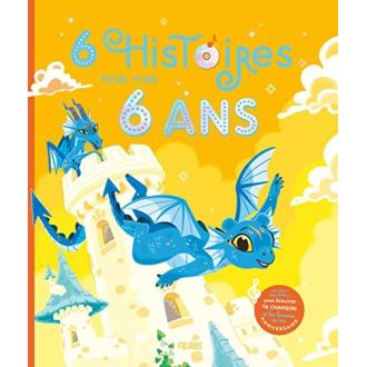 Livre 6 Histoires pour mes 6 Ans, cadeau interactif d'anniversaire ludique avec CD et histoires pour enfants de six ans.