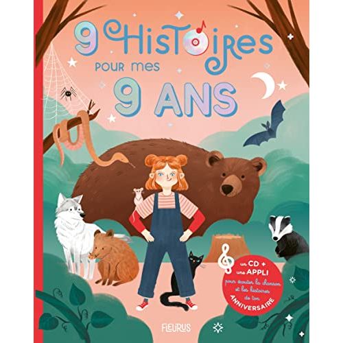 Livre 9 histoires pour mes 9 ans : cadeau idéal pour un enfant de 9 ans. Histoires passionnantes, mise à l'honneur du chiffre neuf, adapté à cet âge.