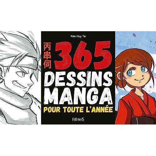 Guide 365 Dessins Manga quotidien pour jeunes artistes de 12 ans