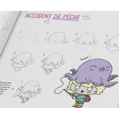 Mes dessins kawaii - Livre pour apprendre à dessiner des personnages adorables inspirés de l'univers kawaii.