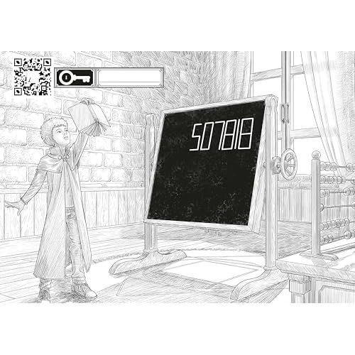 Livre interactif Udexia Escape Game avec 52 énigmes, clés virtuelles et dessins haut de gamme pour amateurs de casse-têtes.