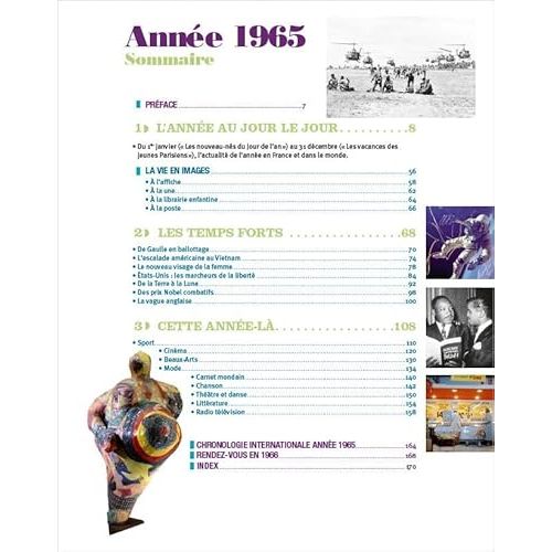 Livre 1965 Les Années Mémoire, cadeau idéal pour revivre l'histoire, la musique, culture et innovations de cette époque marquante en France.
