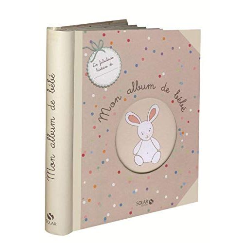 Album de bébé personnalisable avec rabats, pop-up, DIY, stickers et enveloppes pour des souvenirs uniques.