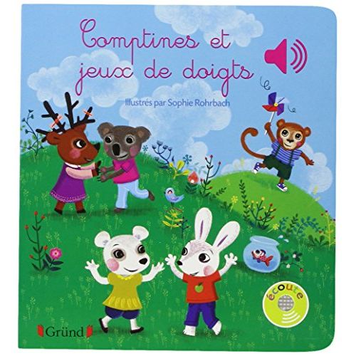 80 Comptines à mimer et jeux de doigts : le livre interactif idéal pour les petits !
