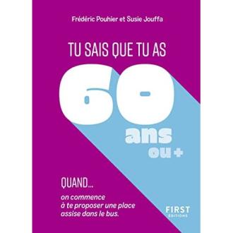 Livre humoristique pour 60 ans, rempli de blagues et de citations, cadeau idéal pour célébrer la soixantaine avec sourire et humour.