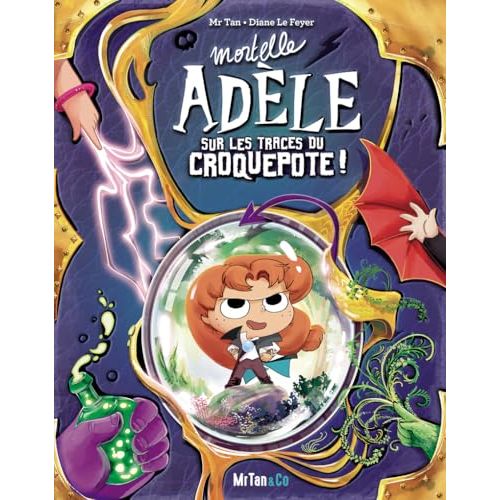 Bande dessinée Mortelle Adèle, beaucoup d'humour, idée cadeau enfant, rire assuré, collection captivante, format pratique.