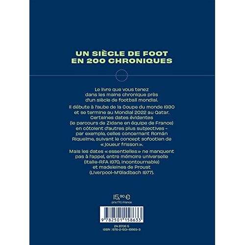 Livre So Foot - Nos 200 dates par Chérif Ghemmour, épopée historique football mondial, éditions Marabout.