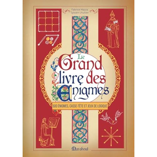 Le grand livre des énigmes, cadeau idéal pour amateurs de défis, mystères et histoire, avec illustrations vintage et édition de luxe.