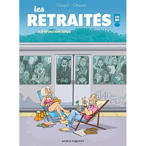 Guide de la retraite en BD, illustrations hilarantes des joies et des aventures de la vie quotidienne des retraités.