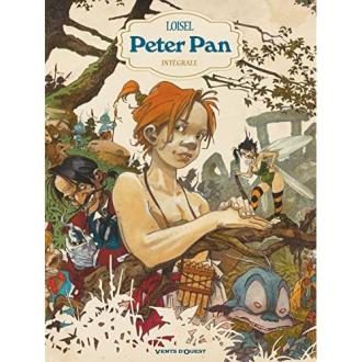 Intégrale Peter Pan de Loisel, couverture illustrée, édition Vents d'Ouest, cadeau littéraire et artistique féerique.