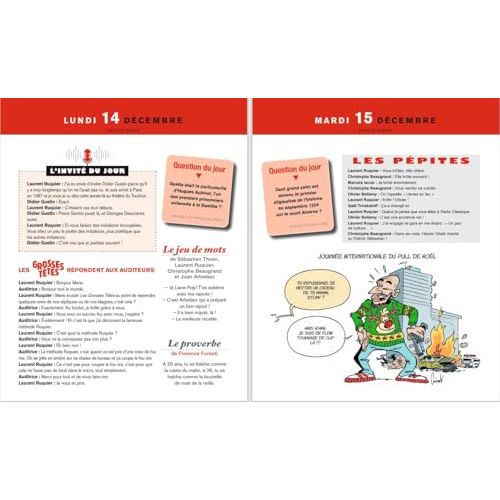 Almanach des Grosses Têtes: moments drôles, citations et défis de l'émission Laurent Ruquier pour des journées pleines de rires et de bonne humeur.