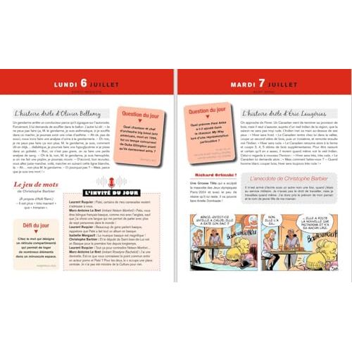 Almanach des Grosses Têtes: moments drôles, citations et défis de l'émission Laurent Ruquier pour des journées pleines de rires et de bonne humeur.