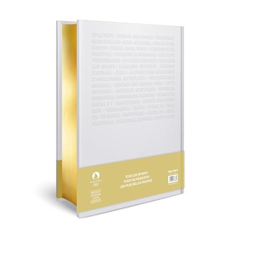 Livre officiel des Jeux Olympiques de Paris 2024, célébrant sport, histoire, avec 400 photographies, parfait pour passionnés et collectionneurs. Cadeau inspirant et éducatif.