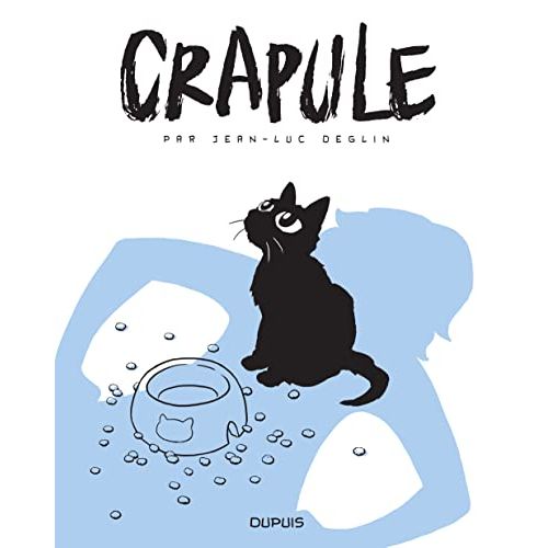 Bande dessinée Crapule, chat noir espiègle, idée cadeau pour amoureux de chats et humour.