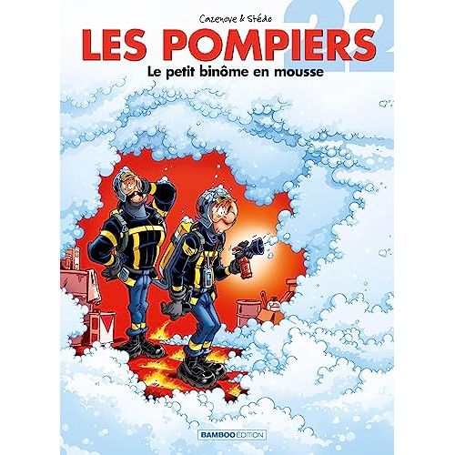 BD Les Pompiers: Petit Binôme en Mousse - cadeau idéal pour fans de comédies héroïques