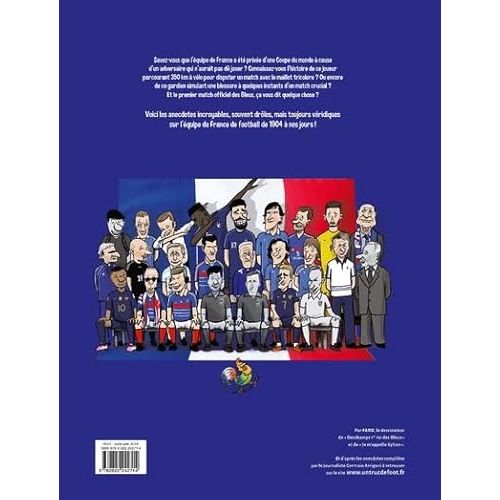Livre Un Truc de Foot avec anecdotes drôles sur l'équipe de France, parfait pour passionnés de football, idéal cadeau pour Noël ou anniversaire.