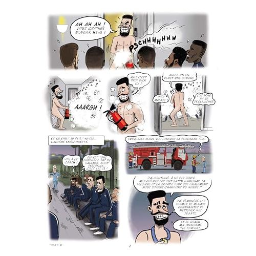 Livre Un Truc de Foot avec anecdotes drôles sur l'équipe de France, parfait pour passionnés de football, idéal cadeau pour Noël ou anniversaire.