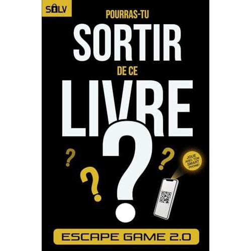 Livre Escape Game intercatif avec énigmes et indices, idéal pour les fans de casse-têtes et d'aventures intellectuelles