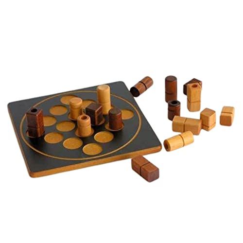 Jeu de réflexion en bois Quarto intergénérationnel pour stratégie et amusement familial