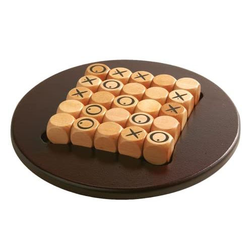 Jeu de société Quixo mini en bois gravé pour tous âges, lauréat de l'Oscar du jouet
