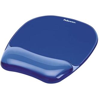 Tapis de souris ergonomique Fellowes avec repose-poignet en gel antidérapant.