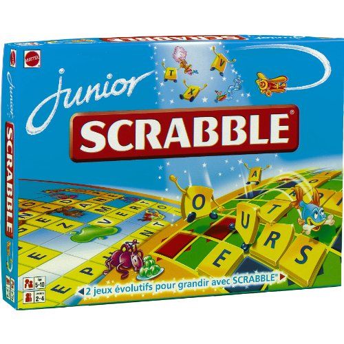 Scrabble Junior pour enfant de 7 ans : mots entiers et premières lettres