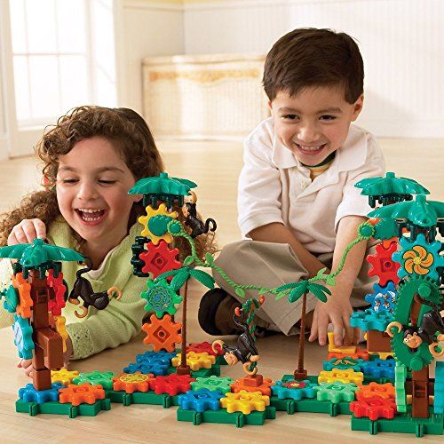 Jeu d'engrenage avec figurine singe