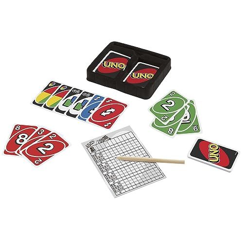 Jeu de cartes Uno Deluxe, idée cadeau ludique et divertissante pour tous les âges.