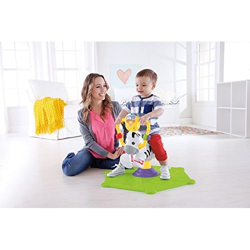 Jouet éducatif Fisher-Price Chien Tourni-Rebond, développe capacités motrices, cognition enfants 1 an, design stable, ludique, interactif, sécurisé.