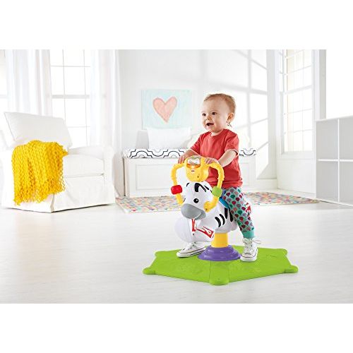 Jouet éducatif Fisher-Price Chien Tourni-Rebond, développe capacités motrices, cognition enfants 1 an, design stable, ludique, interactif, sécurisé.