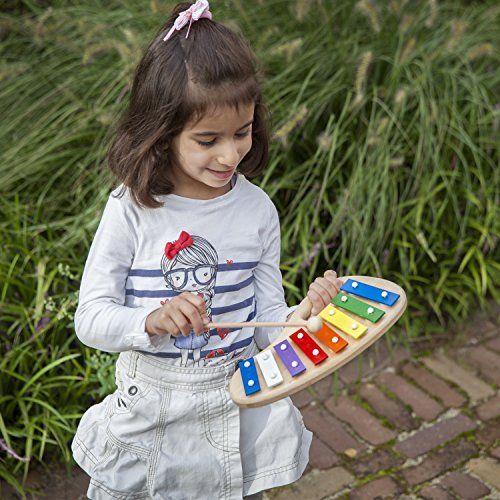 Métallophone et livret de chansons pour enfant de 3 à 5 ans