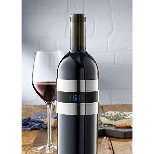 Thermomètre à vin design en acier inoxydable pour bouteilles