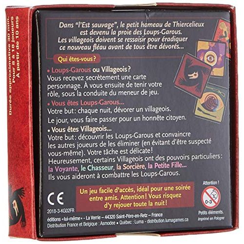 Jeu de société Les Loups-garous de Thiercelieux, plongée immersive dans un village mystérieux, idéal pour 8 à 18 joueurs, rire et stratégie garantis.