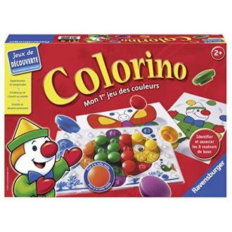 Jeu Colorino Ravensburger pour enfants 2+, apprentissage des couleurs, créativité, motricité, idéal cadeau éducatif et ludique
