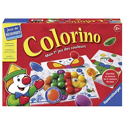 Jeu Colorino Ravensburger pour enfants 2+, apprentissage des couleurs, créativité, motricité, idéal cadeau éducatif et ludique