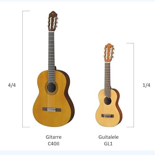 Ukulélé Yamaha Guitalele - Idée cadeau musicale compacte, claire et unique, idéale pour les voyages.
