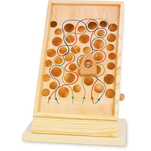 Jeu de labyrinthe vertical en bois pour dextérité, plaisir de kermesse pour enfants