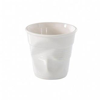 Tasse expresso Revol noire design froissé en porcelaine pour cadeau original